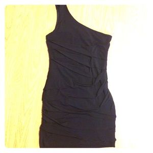 Little black dress, size 7, one shoulder
